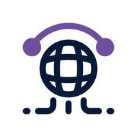 internet duotone icon. Sleek and modern icon for websites, mobile apps, marketing materials, and corporate design. Fully scalable and ready to use. vector