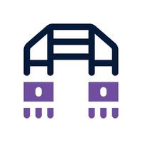 scarf dual tone icon. Sleek and modern icon for websites and mobile apps. vector
