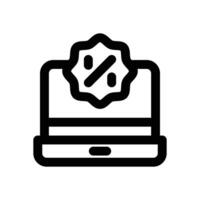 offer line icon. Clean and minimalist icon for websites, mobile apps, presentations, and logos. Fully scalable and customizable for any project. vector