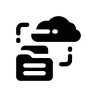 backup glyph icon. Strong and solid icon for websites and mobile apps. vector