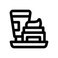 beauty product line icon. Clean and minimalist icon for websites and mobile apps. vector