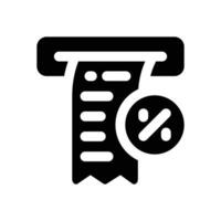 billing glyph icon. Strong and solid icon for websites, mobile interfaces, presentations, and visual branding. High quality and easy to edit. vector