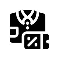 shirt glyph icon. Strong and solid icon for websites, mobile interfaces, presentations, and visual branding. High quality and easy to edit. vector