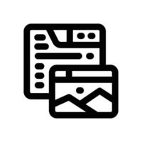 digital painting line icon. Clean and minimalist icon for websites and mobile apps. vector