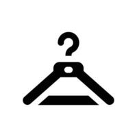 hanger glyph icon. Strong and solid icon for websites and mobile apps. vector