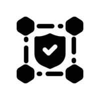 protection chain glyph icon. Strong and solid icon for websites, mobile interfaces, presentations, and visual branding. High quality and easy to edit. vector