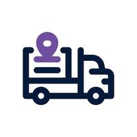 tracking duotone icon. Sleek and modern icon for websites and mobile apps. vector