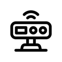 motion sensor line icon. Clean and minimalist icon for websites and mobile apps. vector