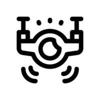 drone line icon. Clean and minimalist icon for websites, mobile apps, presentations, and logos. Fully scalable and customizable for any project. vector