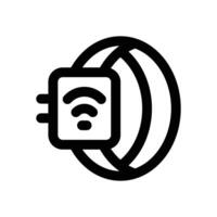 smart watch line icon. Clean and minimalist icon for websites and mobile apps. vector