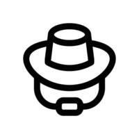 hat line icon. Clean and minimalist icon for websites and mobile apps. vector
