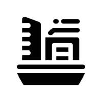 virtual tour glyph icon. Strong and solid icon for websites and mobile apps. vector