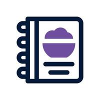 menu duotone icon. Sleek and modern icon for websites and mobile apps. vector
