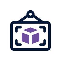 presentation duotone icon. Sleek and modern icon for websites and mobile apps. vector