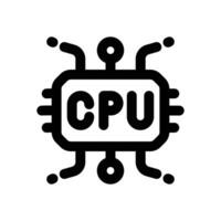 cpu line icon. Clean and minimalist icon for websites, mobile apps, presentations, and logos. Fully scalable and customizable for any project. vector