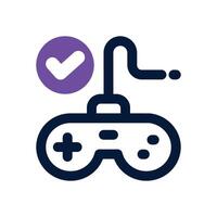 game controller duotone icon. Sleek and modern icon for websites and mobile apps. vector