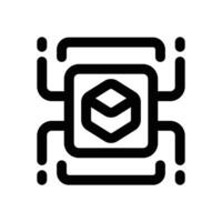 chip line icon. Clean and minimalist icon for websites, mobile apps, presentations, and logos. Fully scalable and customizable for any project. vector