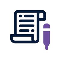 invoice duotone icon. Sleek and modern icon for websites and mobile apps. vector