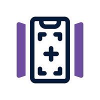 smartphone duotone icon. Sleek and modern icon for websites, mobile apps, marketing materials, and corporate design. Fully scalable and ready to use. vector