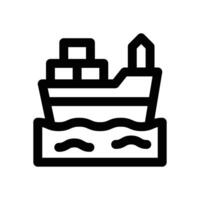 cargo line icon. Clean and minimalist icon for websites and mobile apps. vector