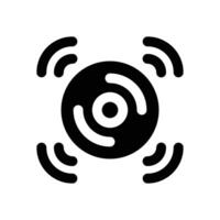 music glyph icon. Strong and solid icon for websites and mobile apps. vector