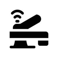 smart faucet glyph icon. Strong and solid icon for websites and mobile apps. vector