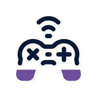 gamepad dual tone icon. Sleek and modern icon for websites and mobile apps. vector