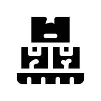 broken glyph icon. Strong and solid icon for websites and mobile apps. vector