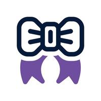 bowtie dual tone icon. Sleek and modern icon for websites and mobile apps. vector
