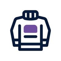 sweater dual tone icon. Sleek and modern icon for websites and mobile apps. vector