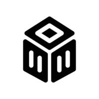 dimension glyph icon. Strong and solid icon for websites and mobile apps. vector