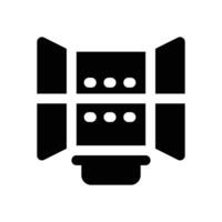 display glyph icon. Strong and solid icon for websites and mobile apps. vector