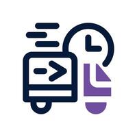 express dual tone icon. Sleek and modern icon for websites and mobile apps. vector