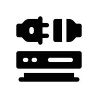 server disconnect glyph icon. Strong and solid icon for websites, mobile interfaces, presentations, and visual branding. High quality and easy to edit. vector