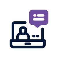 help dual tone icon. Sleek and modern icon for websites and mobile apps. vector