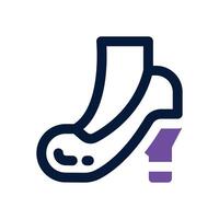 high heel dual tone icon. Sleek and modern icon for websites and mobile apps. vector