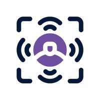 streaming dual tone icon. Sleek and modern icon for websites and mobile apps. vector