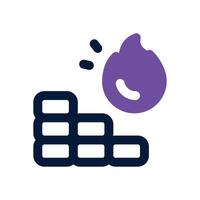 firewall dual tone icon. Sleek and modern icon for websites and mobile apps. vector