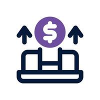 competitive dual tone icon. Sleek and modern icon for websites and mobile apps. vector