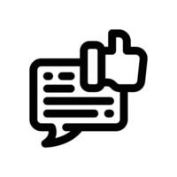 comment line icon. Clean and minimalist icon for websites and mobile apps. vector