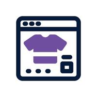 description product dual tone icon. Sleek and modern icon for websites and mobile apps. vector