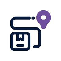shipment duotone icon. Sleek and modern icon for websites and mobile apps. vector
