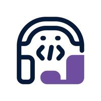 support dual tone icon. Sleek and modern icon for websites and mobile apps. vector