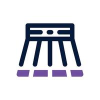 female skirt dual tone icon. Sleek and modern icon for websites and mobile apps. vector