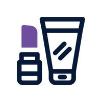 cosmetic dual tone icon. Sleek and modern icon for websites and mobile apps. vector
