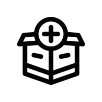 add line icon. Clean and minimalist icon for websites and mobile apps. vector