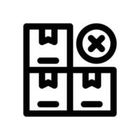 out of stock line icon. Clean and minimalist icon for websites and mobile apps. vector