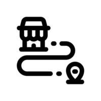 route line icon. Clean and minimalist icon for websites and mobile apps. vector