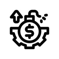 leverage line icon. Clean and minimalist icon for websites and mobile apps. vector