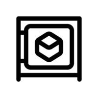 safe box line icon. Clean and minimalist icon for websites and mobile apps. vector